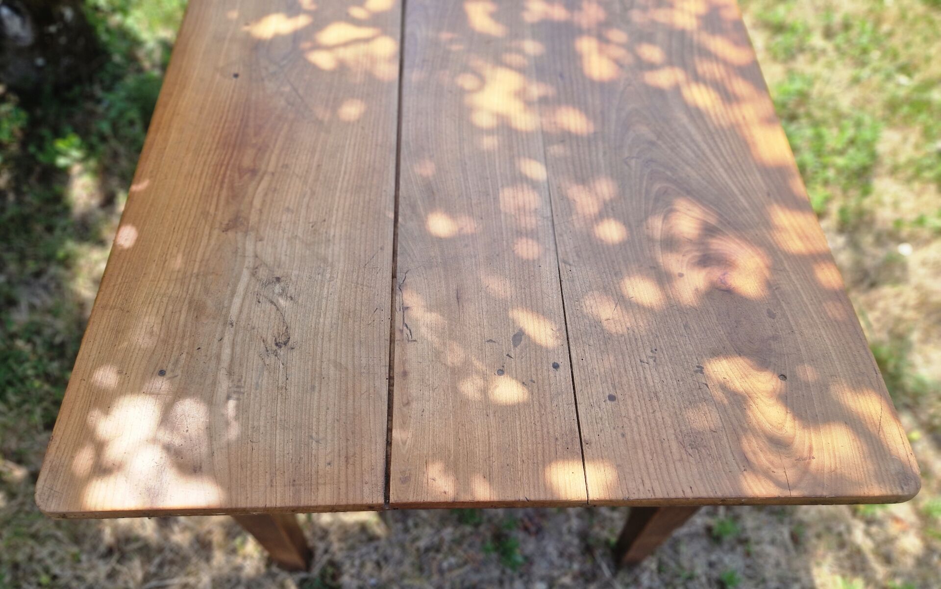 Old farmhouse table in cherry wood 204 x 81 cm