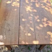 Table de ferme ancienne en merisier 204 x 81 cm