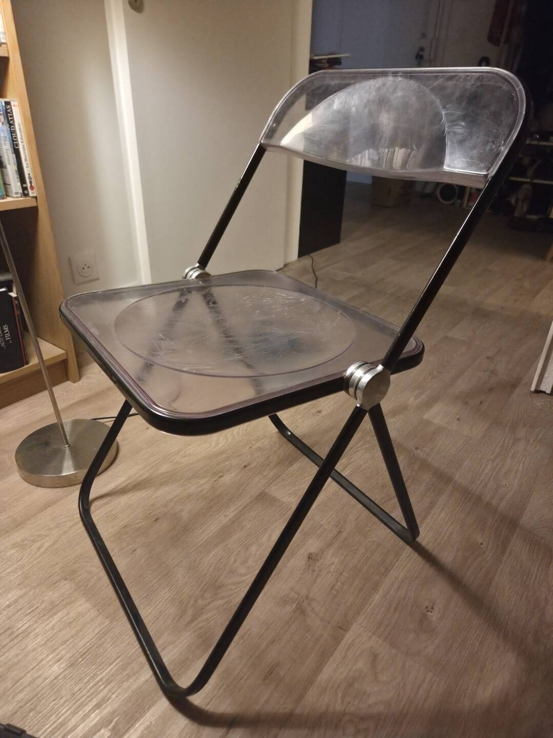 Pair of folding chairs "Plia" – Giancarlo Piretti for Anonima Castelli