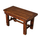 Wooden bench brutalist style