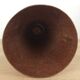 Modernist Scandinavian candle holder in hammered copper
