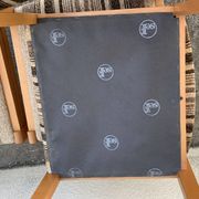 Suite de 4 chaises self hêtre laiton et laine 1960