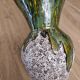 Vase vert olive et fat lava crème chantrier sauzelles