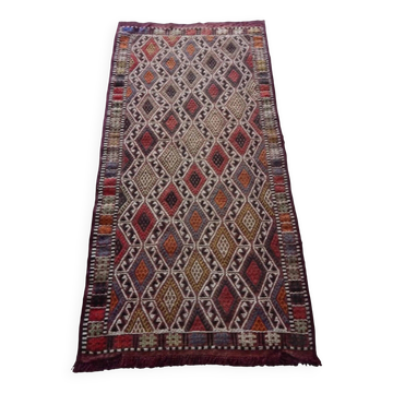 Kilim turc vintage tissé main 51x104 cm