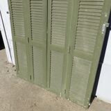 Set of 4 wooden shutters width 140 cm height 228 cm