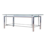 Glass coffee table, Danish design, 1970s, production: Denmark
