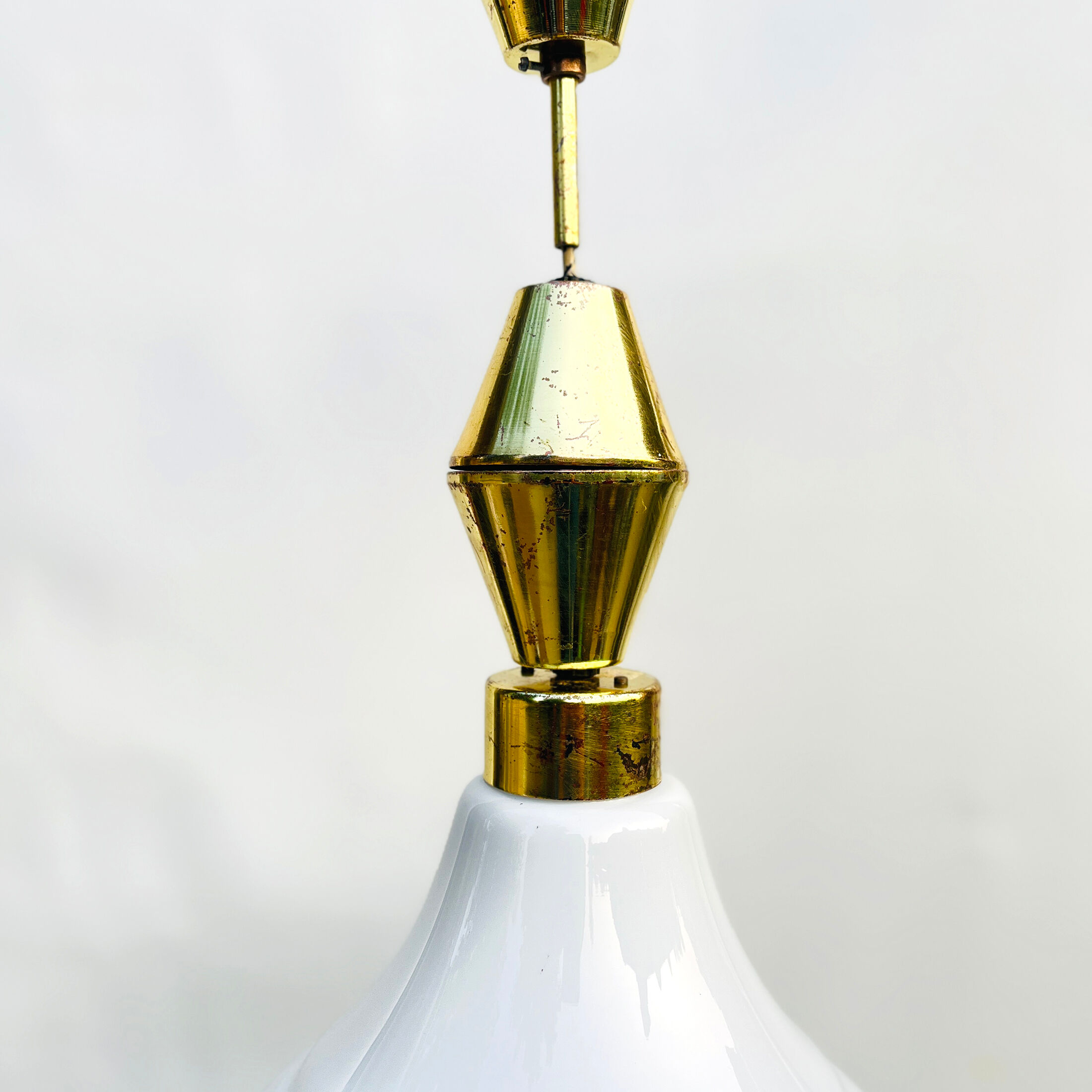 Hanging lamp, Kamenický Šenov, Czechoslovakia, 1950s