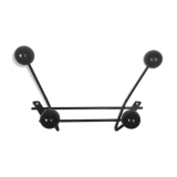 Double black metal peg, balls