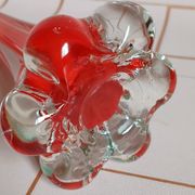 Soliflore en verre soufflé style Murano