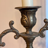 Big bronze candleholder