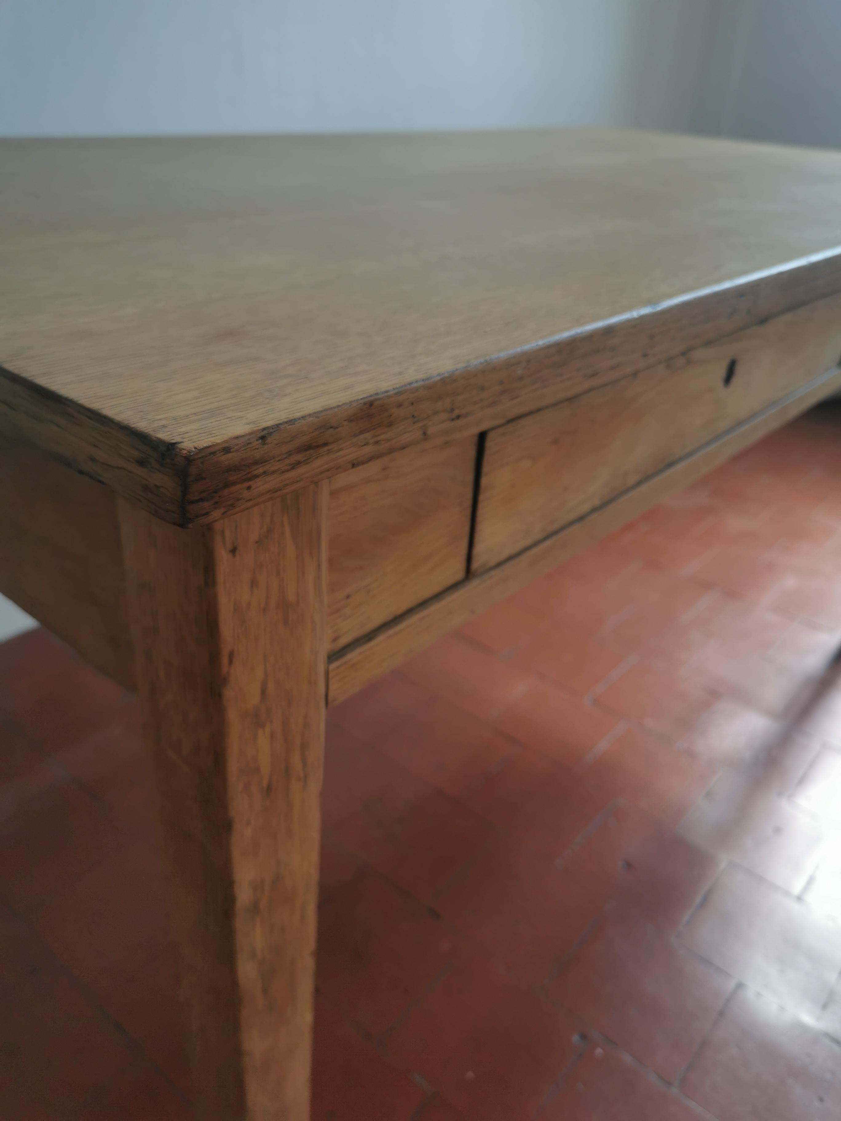 Farm table oak desk 1960
