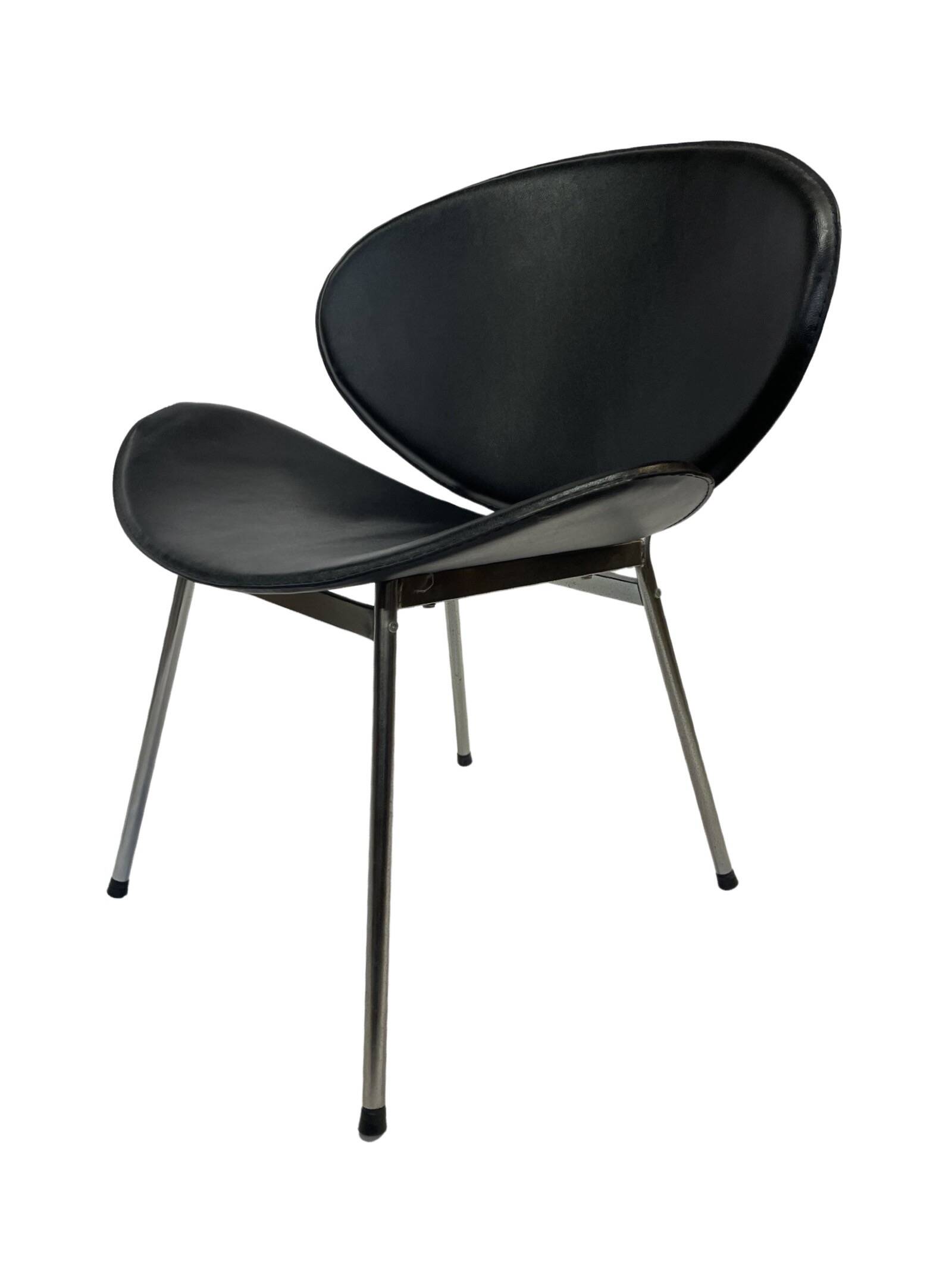 Vintage dining chairs set of four Italy 1990's Design in Black