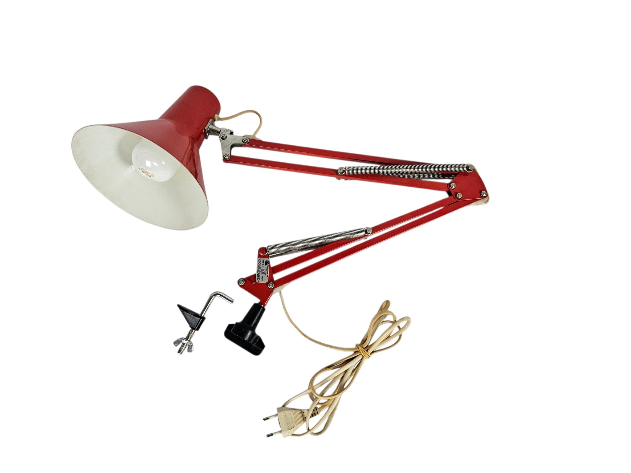 Pileprodukter Landskrona - Type A-111 - architect's lamp - Sweden - 1960s