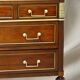 Commode Dite Officier Louis XVI Époque 19ème(XIXème) Acajou & Marbre