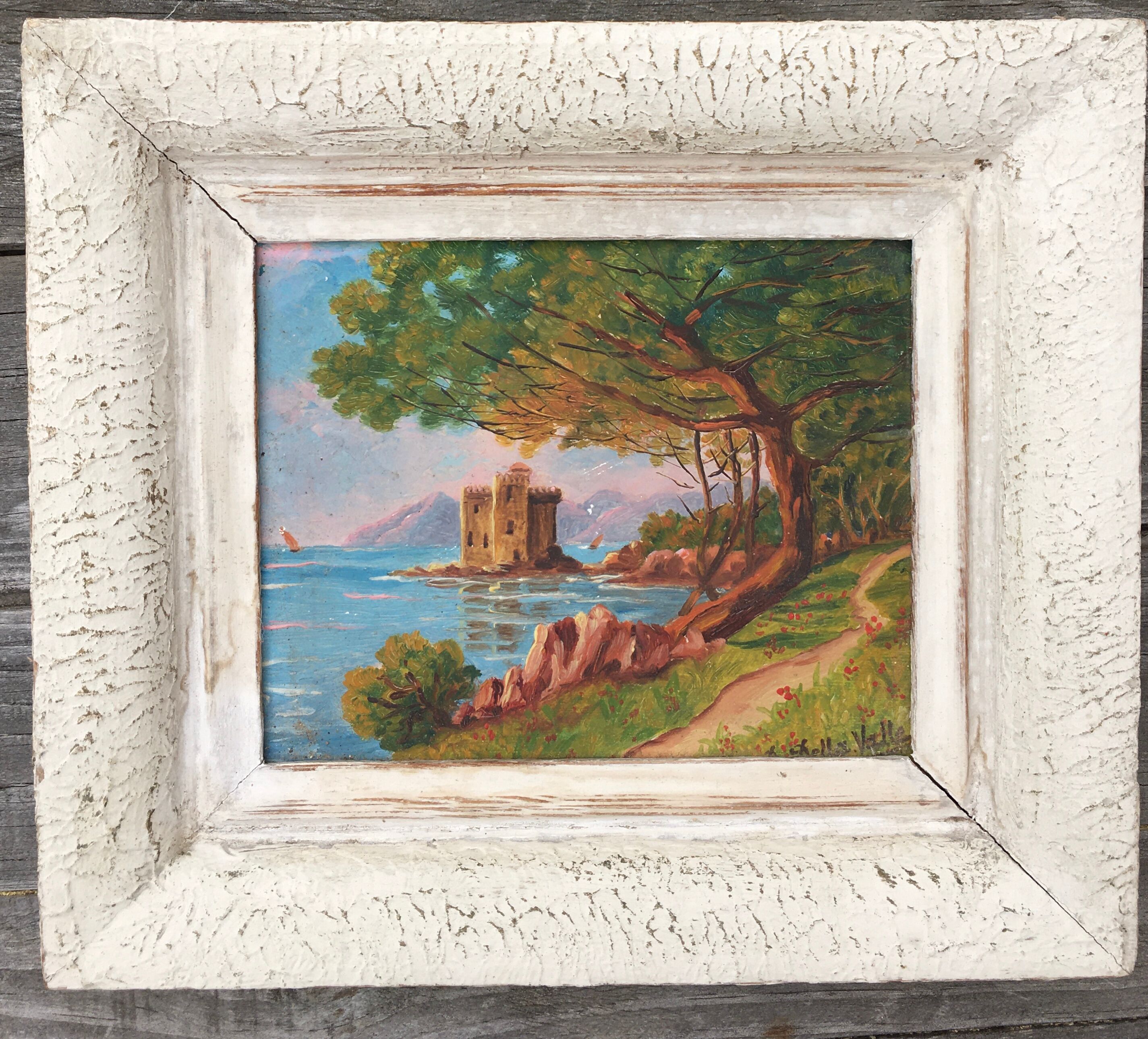 Ancient painting seen from Saint Honorat