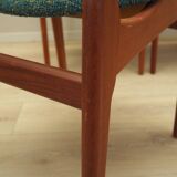 Set of six teak chairs, Danish design, 1960s, manufacture: N. & K. Bundgaar