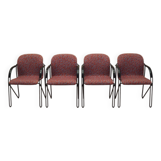 Set of four chairs, Italian design, 1980s, production: Italy