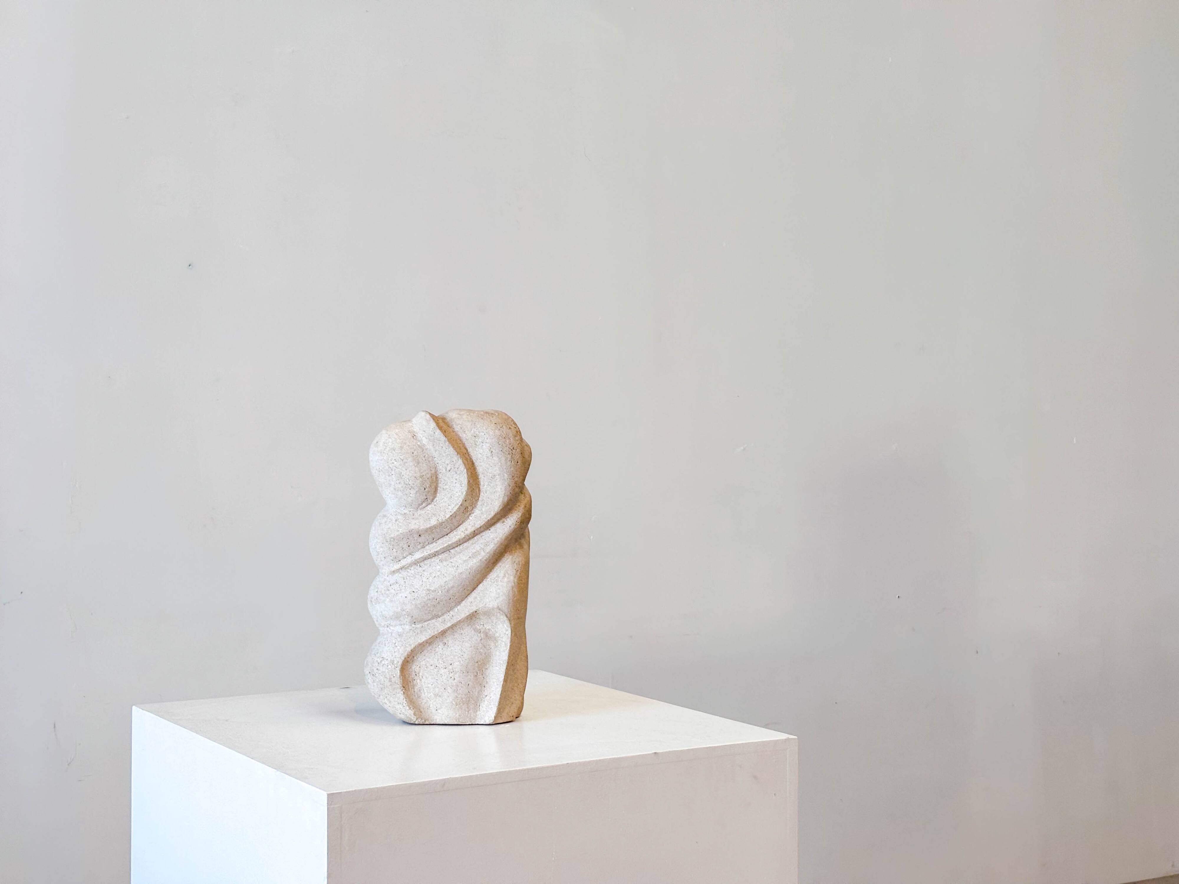 1980s Belgian sandstone sculpture