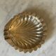 Cendrier coquille en laiton massif