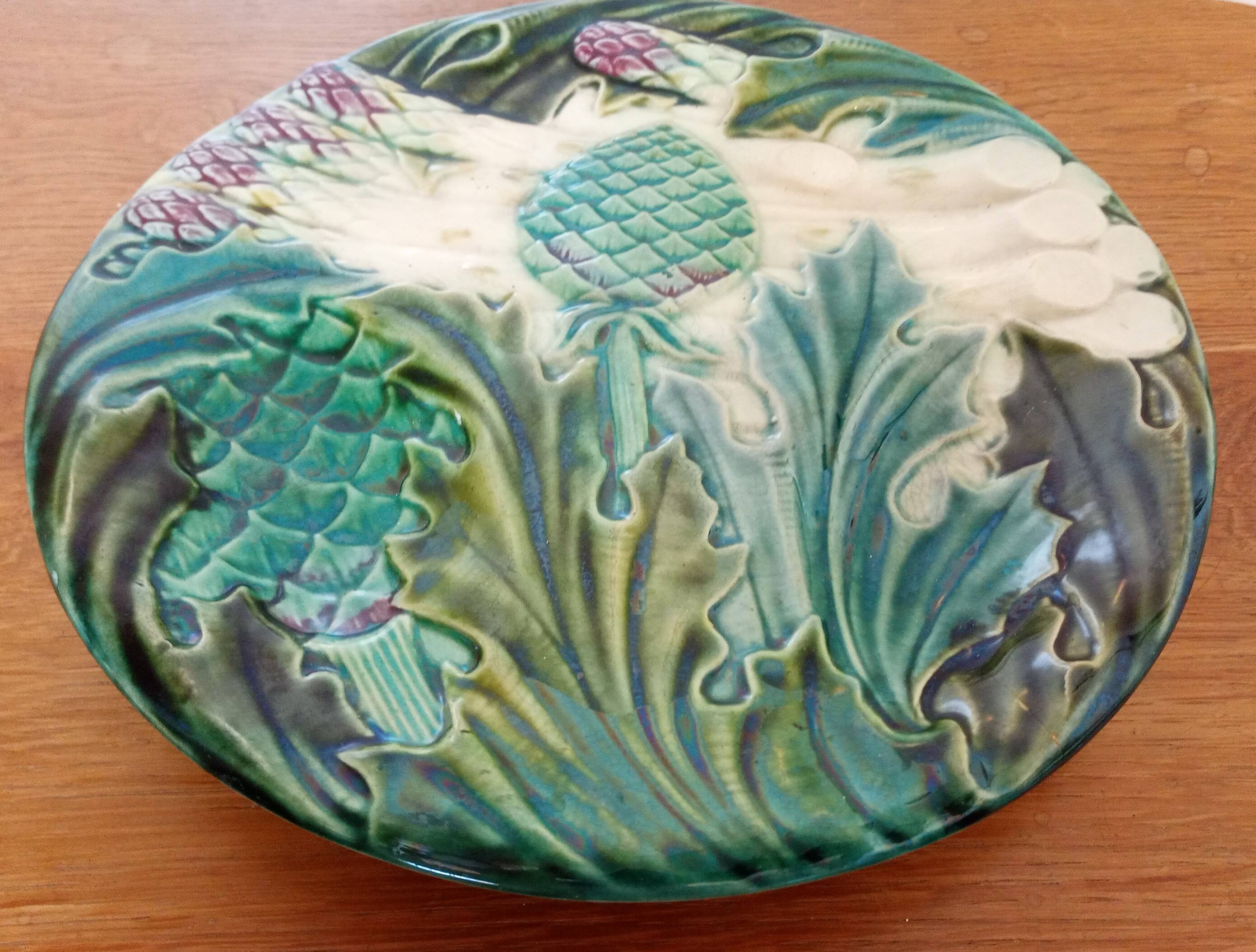 Asparagus/artichoke slushie plate