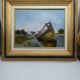 Oil on canvas . Boat cemetery. Finistère.