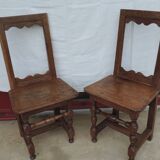 Pair of chairs Lorraine XIX th century