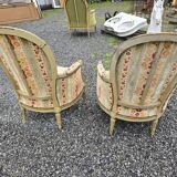 LOUIS XV style armchairs (pair)