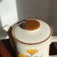Flower pattern teapot