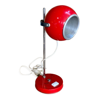 Lampe eyeball rouge 1970
