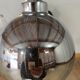 Chrome floor lamp with 3 branches