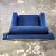 Vintage Blue Skaï Armchair — 1960s Design