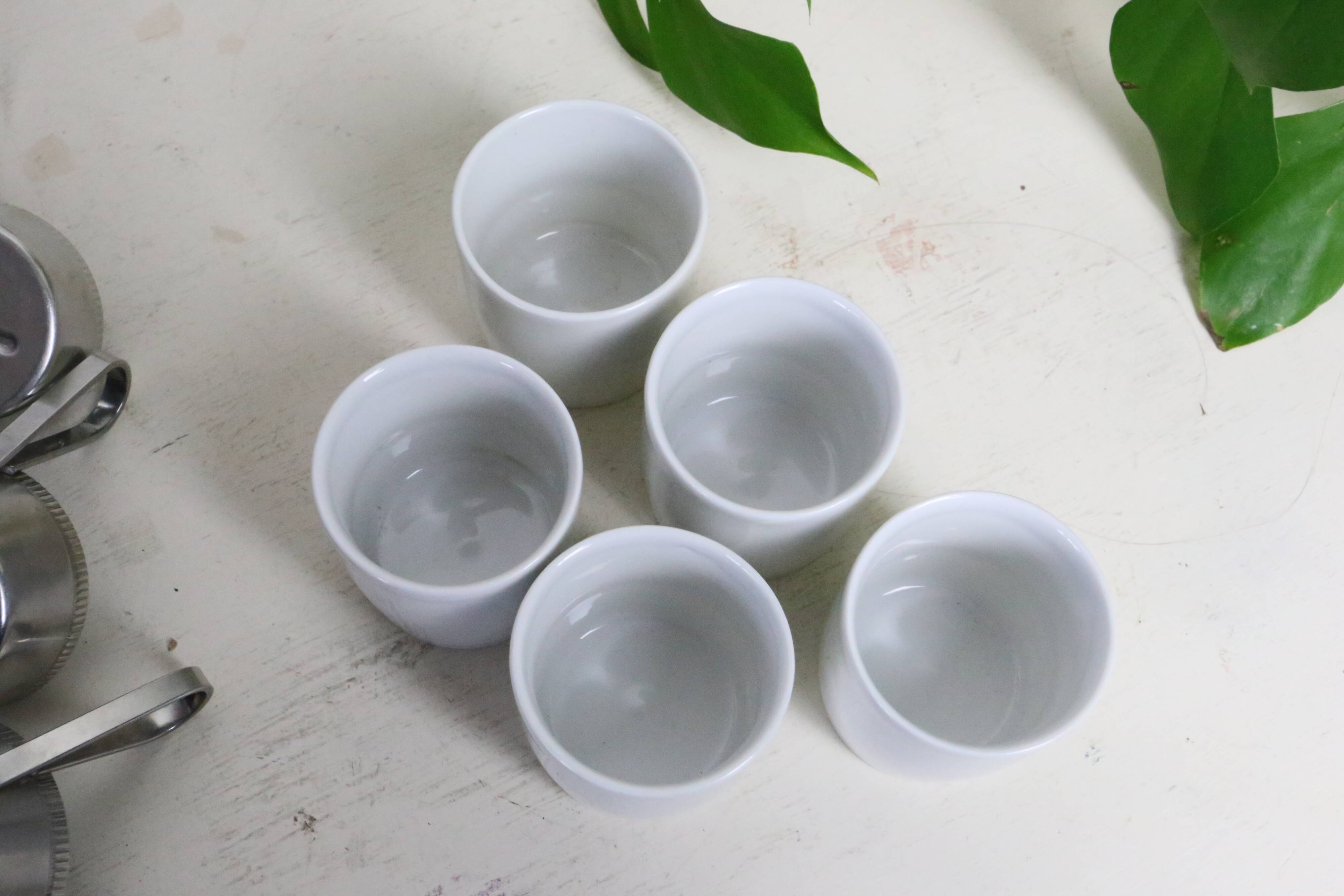 Set of 5 Letang Remy espresso cups, 1980s