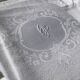 AP embroidered square tablecloth with 6 towels