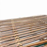 Vintage rattan coffee table – 1950s design