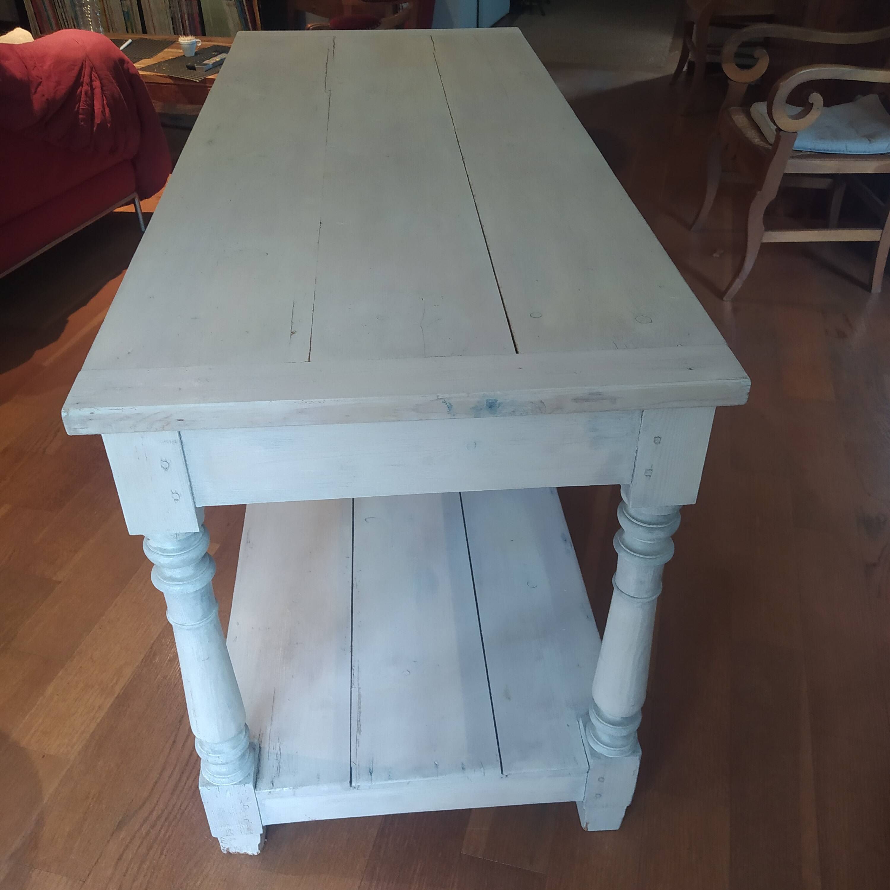 table de drapier 19ème peinte
