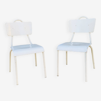 Pair of white chairs