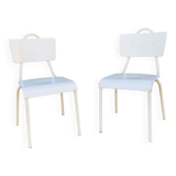 Pair of white chairs