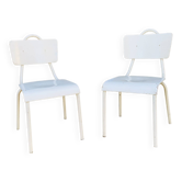 Pair of white chairs