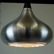 Silver suspension light Orient by Jo Hammerborg for Fog and Morup, Denmark