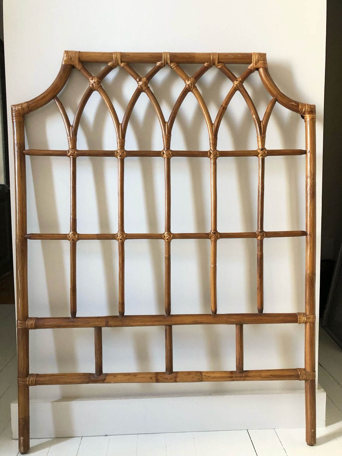 Rattan headboard 90 cm