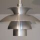 Danish pendant light in aluminum, 1970