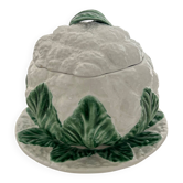 Cauliflower soup tureen in slipware