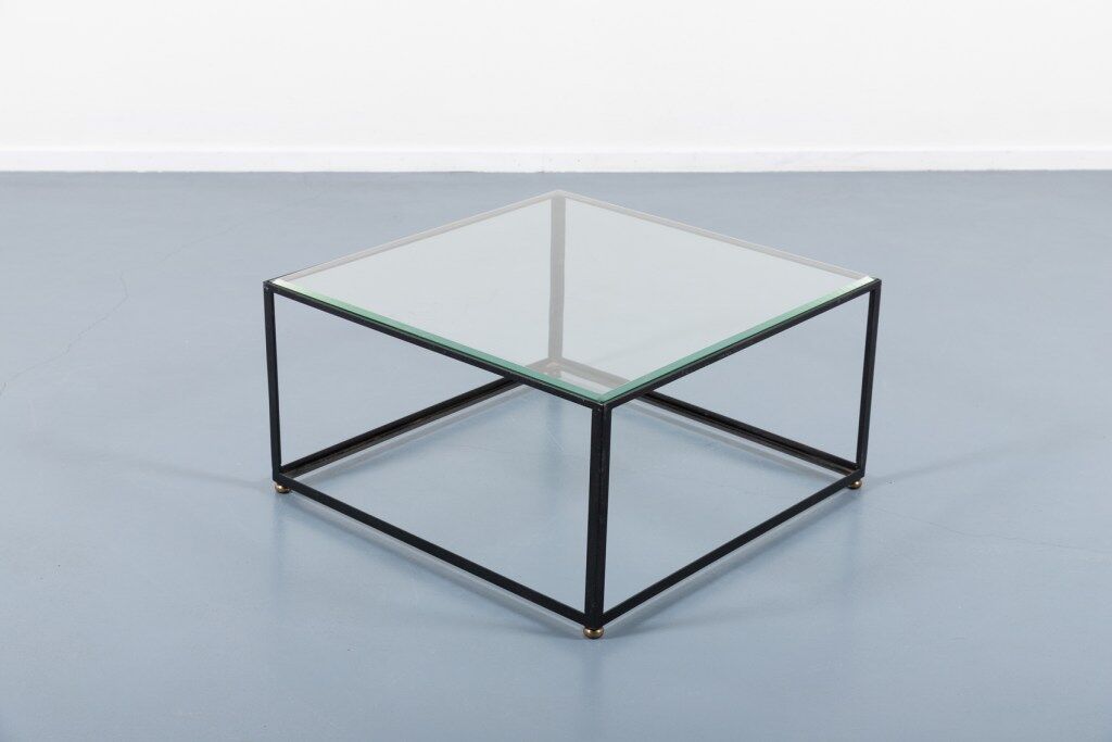 Coffee table of Italian architectural design of the 1960s