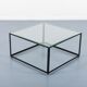 Coffee table of Italian architectural design of the 1960s