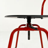 Adjustable and Swivel Bar Stool Il Bottone by Paolo Parigi for Heron Parigi, 1980