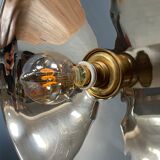 Nickel-plated old heater lamp from Germany, 1920s