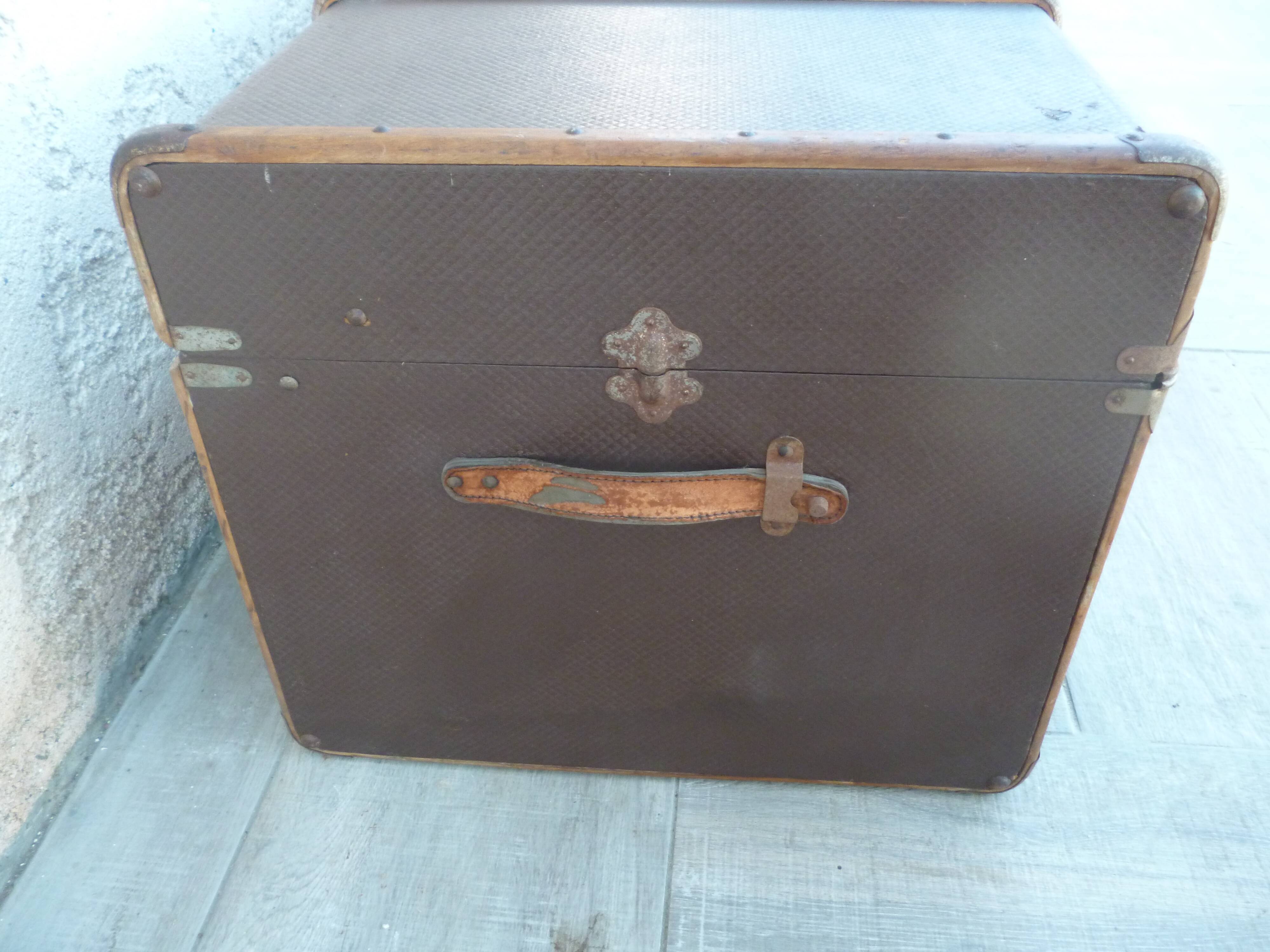 Old travel trunk