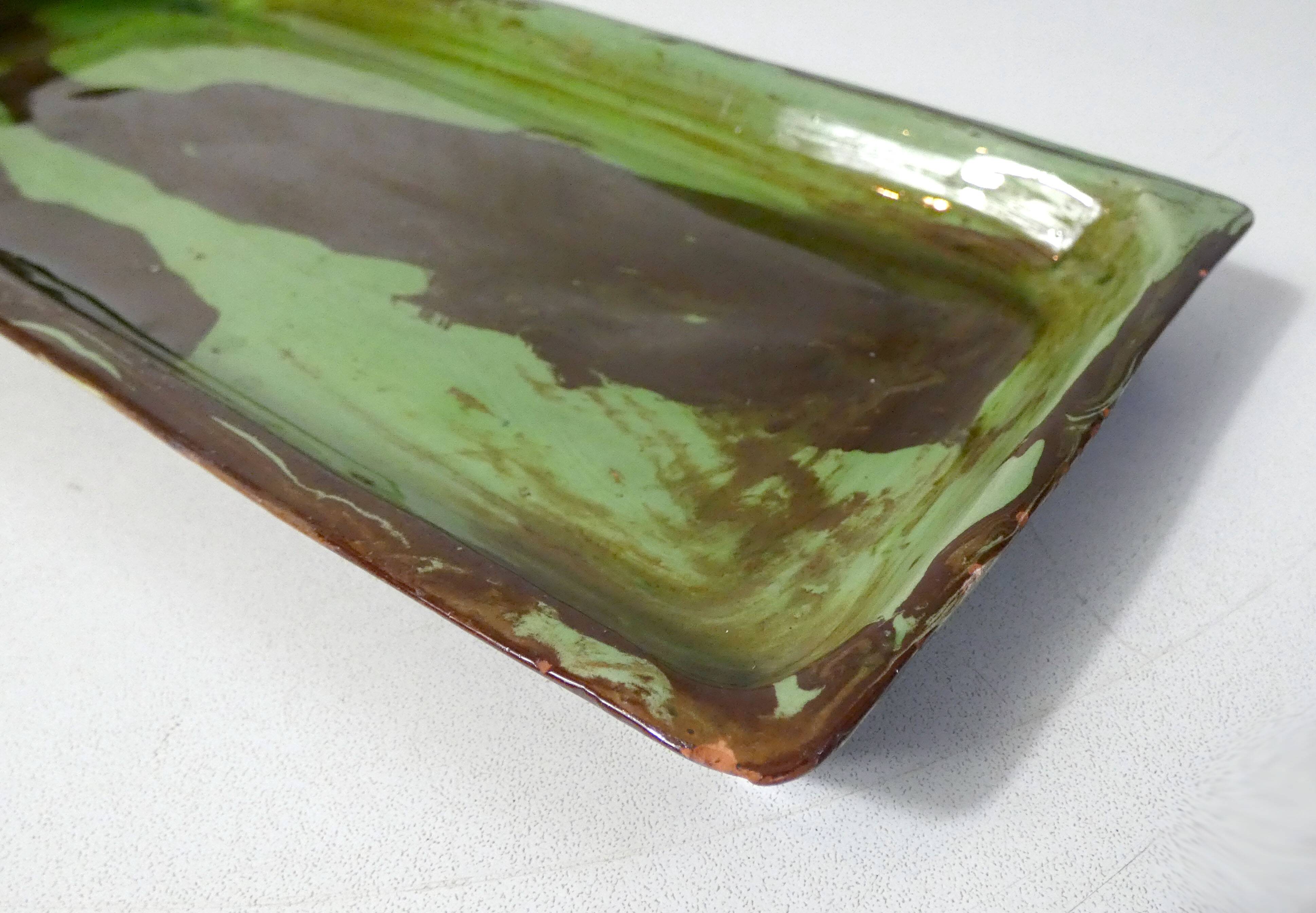 ceramic tray mixed earth marble