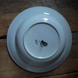 Plat creux porcelaine sarreguemines claire