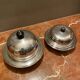 Beautiful set of two old caviar bells